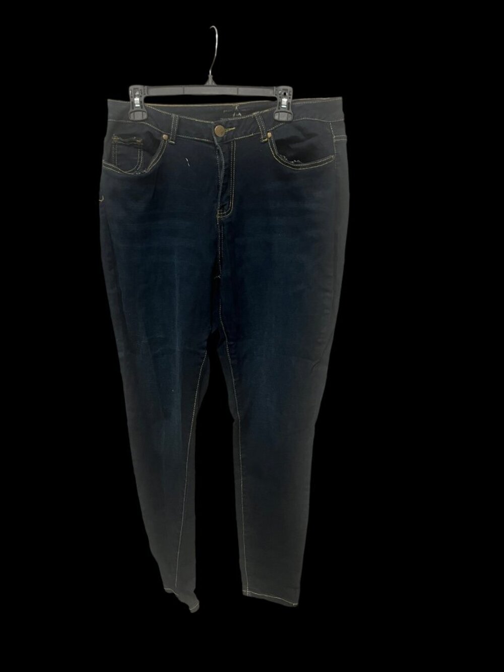 Ashley Stewart Size 14T Sky High Ankle Jeans Tall Medium Wash Stretch Denim
